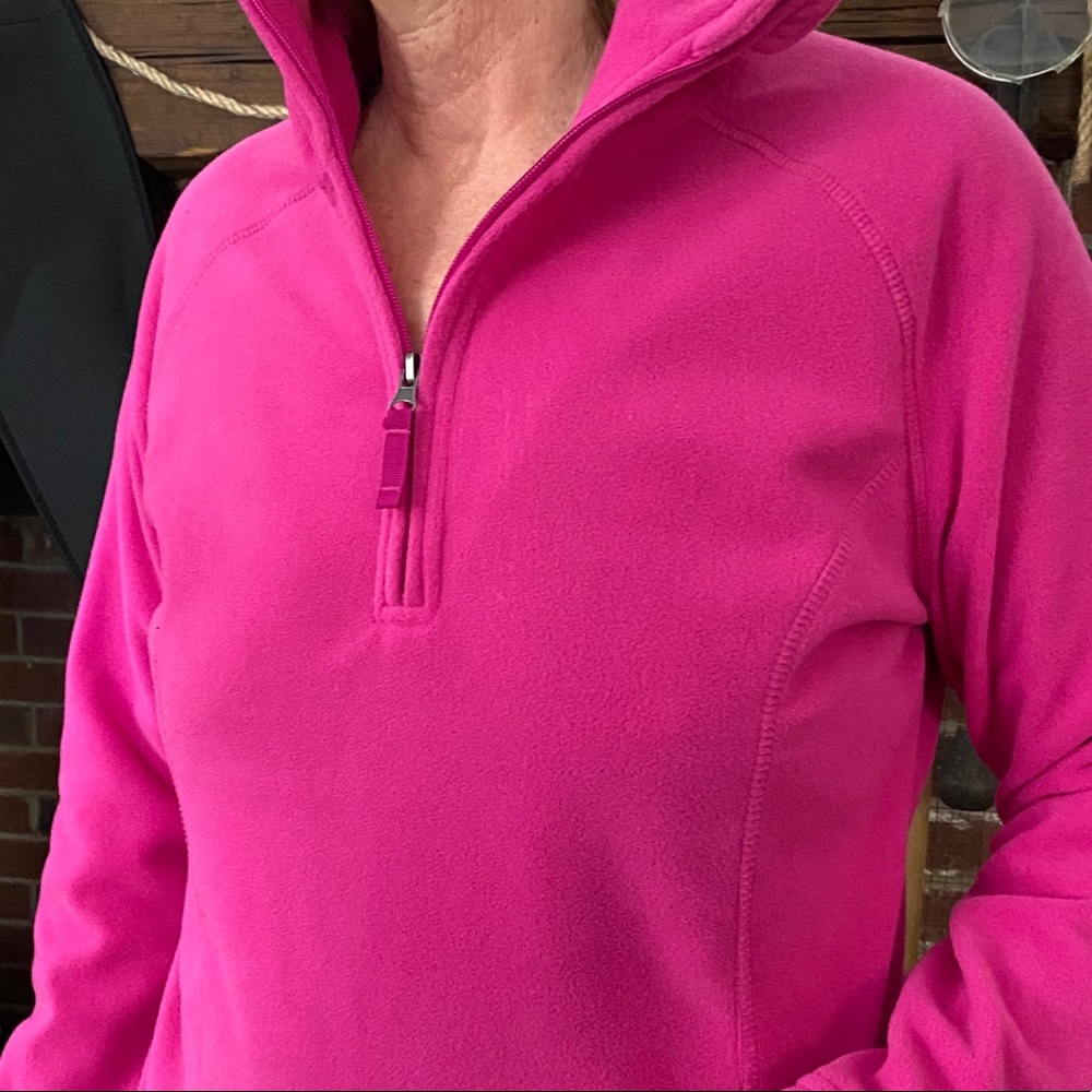Magenta fleece jacket